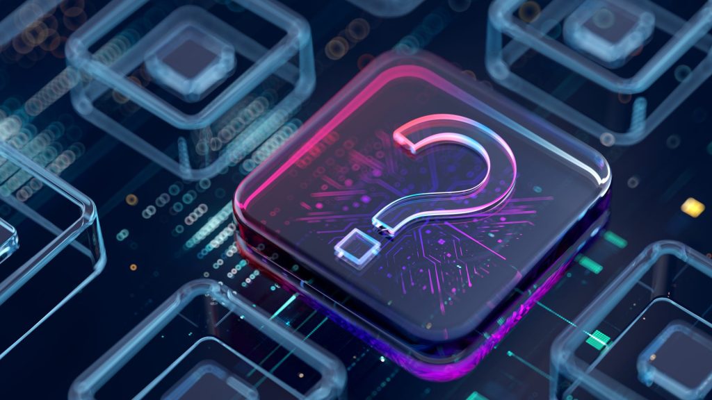 Digital question mark